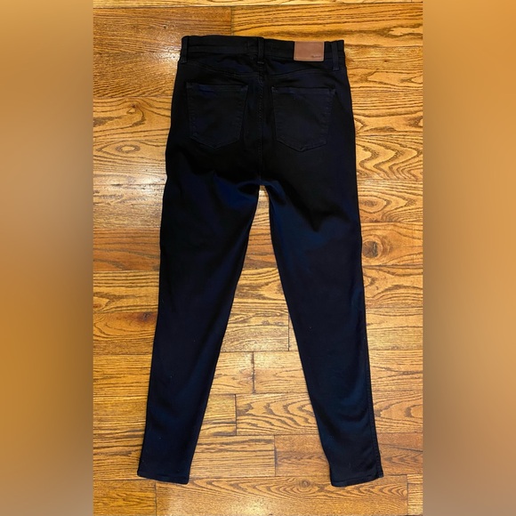 Madewell Tall 10" High-Rise Skinny Jeans in Carbondale Black Wash - Size 29T - Picture 3 of 9